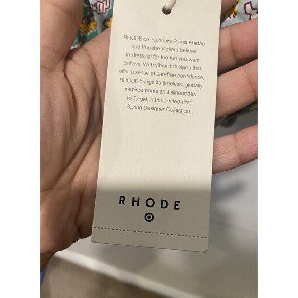 RHODE For target Green crop top Cottagecore  M - Picture 5 of 8